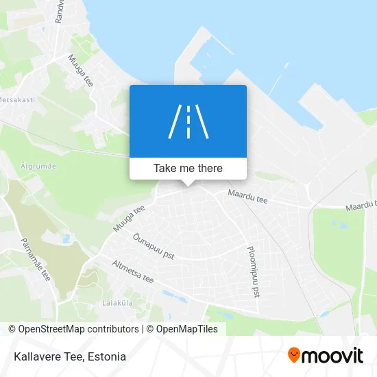 Карта Kallavere Tee