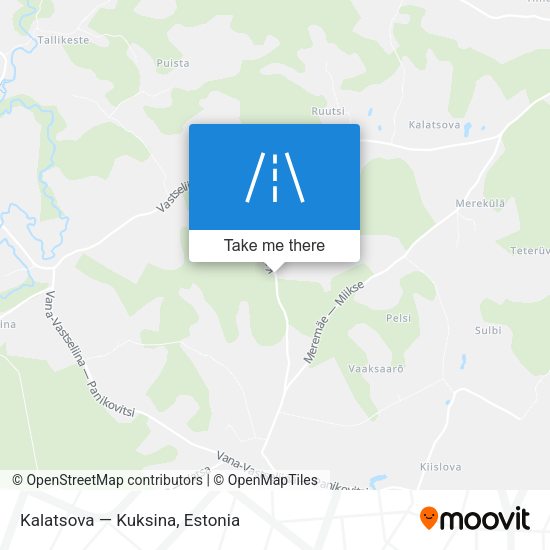 Kalatsova — Kuksina map