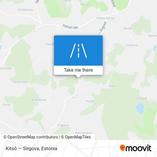 Kitsõ — Sirgova map