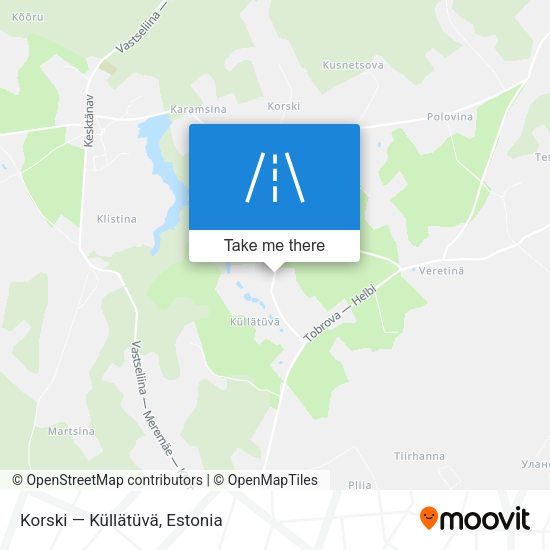 Korski — Küllätüvä map