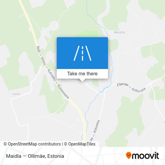 Maidla — Ollimäe map