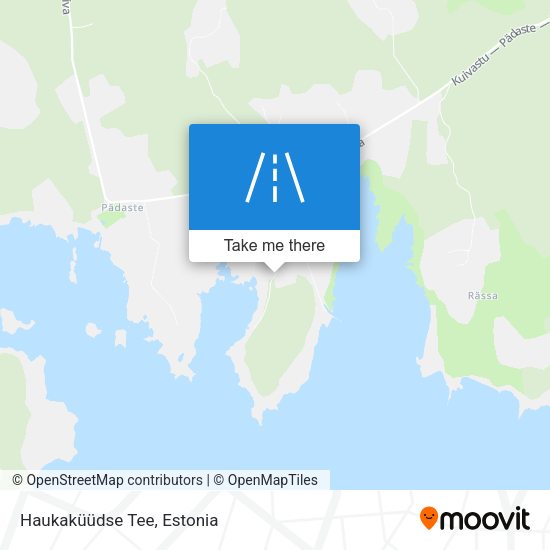 Haukaküüdse Tee map