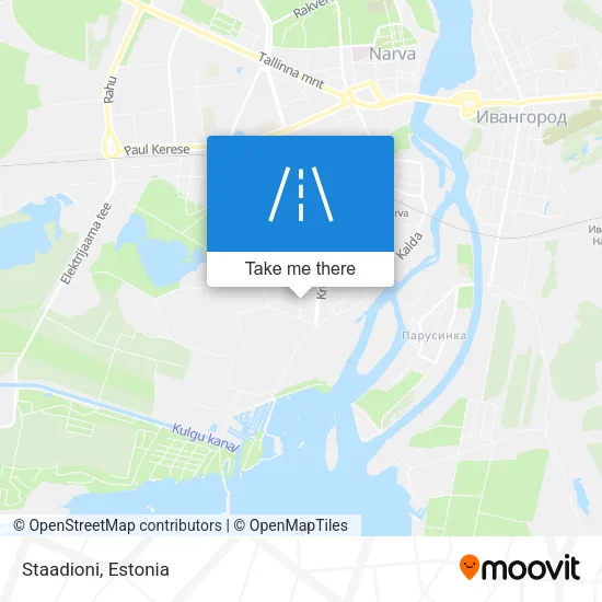 Карта Staadioni