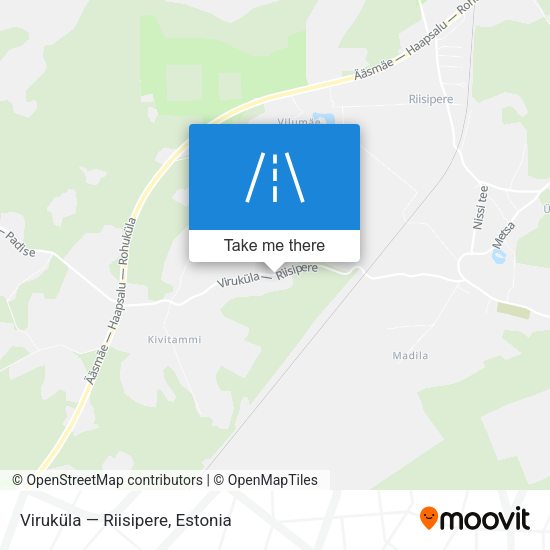 Viruküla — Riisipere map