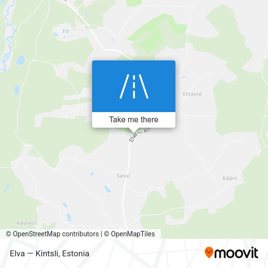 Elva — Kintsli map