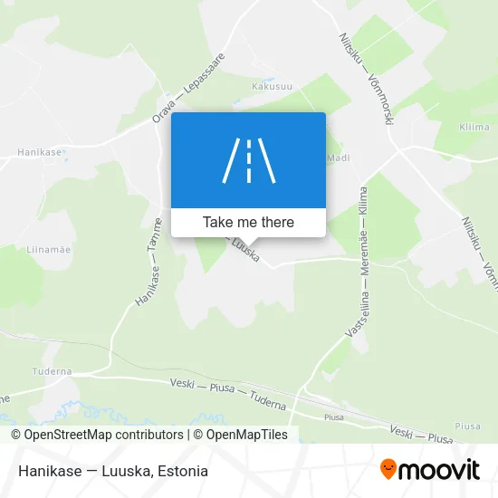 Hanikase — Luuska map