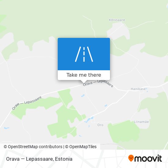 Orava — Lepassaare map