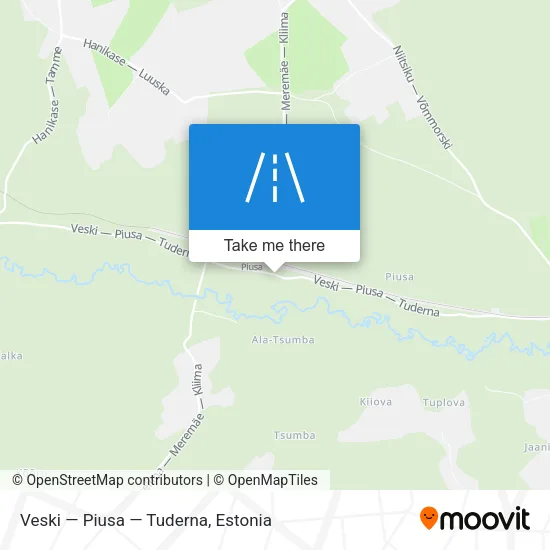Карта Veski — Piusa — Tuderna