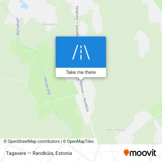 Карта Tagavere — Randküla