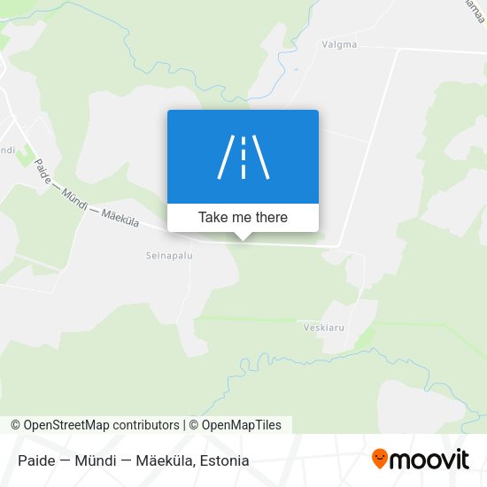Paide — Mündi — Mäeküla map