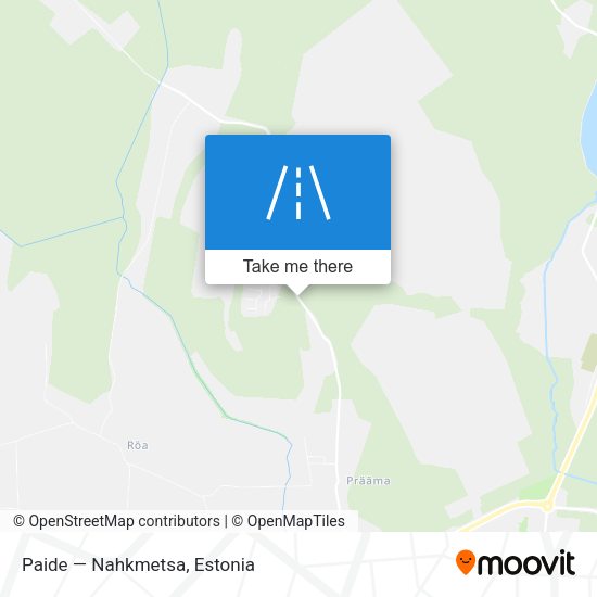 Paide — Nahkmetsa map