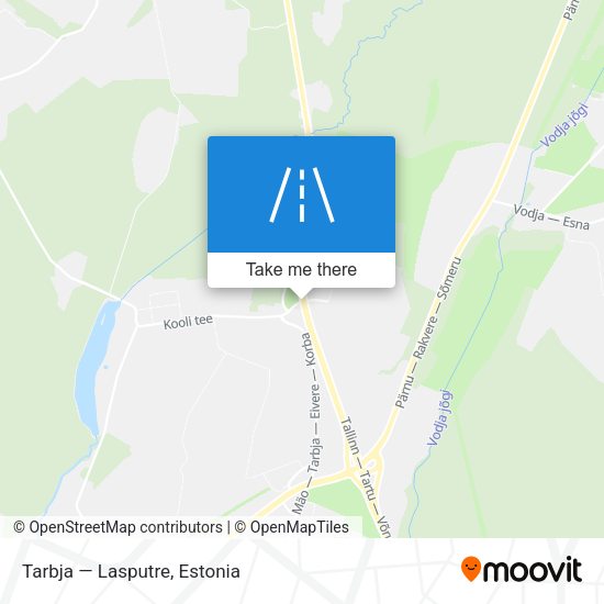 Tarbja — Lasputre map