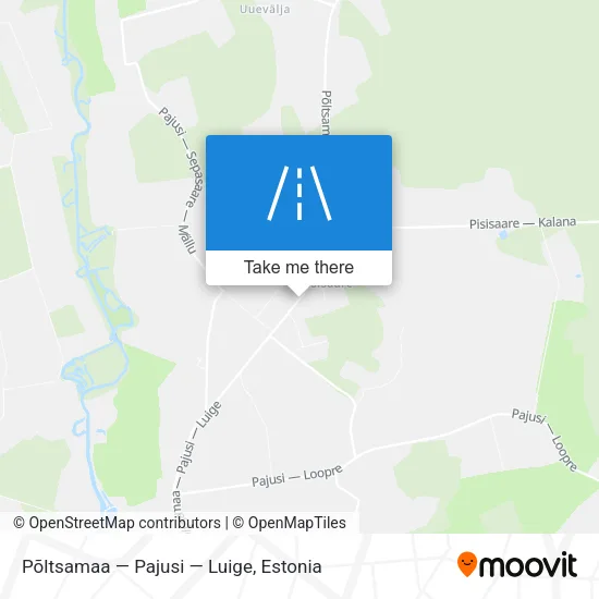 Карта Põltsamaa — Pajusi — Luige