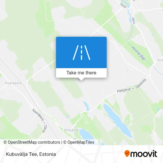 Карта Kubuvälja Tee
