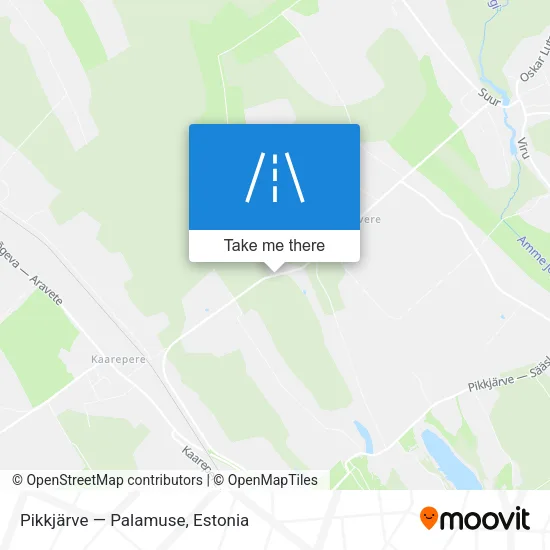 Карта Pikkjärve — Palamuse