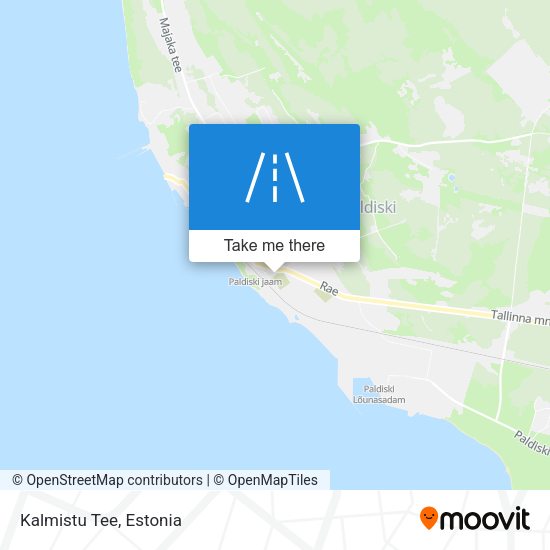 Kalmistu Tee map