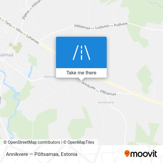 Annikvere — Põltsamaa map