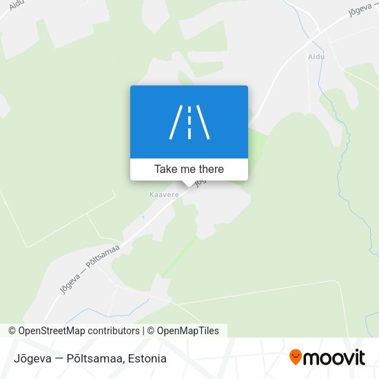 Jõgeva — Põltsamaa map