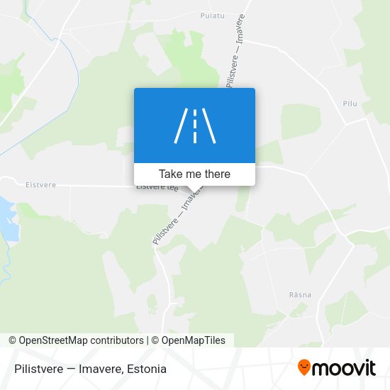 Pilistvere — Imavere map
