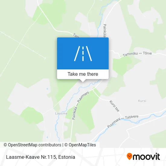 Карта Laasme-Kaave Nr.115