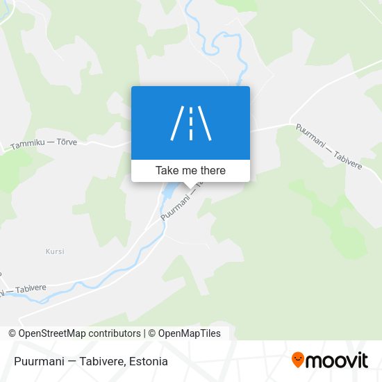 Puurmani — Tabivere map
