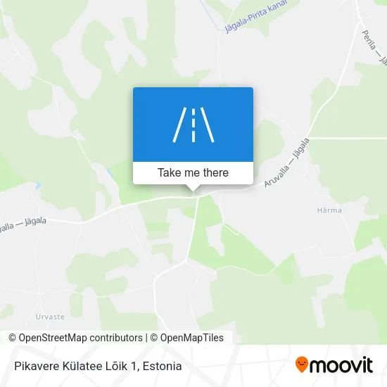Карта Pikavere Külatee Lõik 1