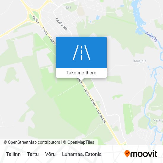 Tallinn — Tartu — Võru — Luhamaa map