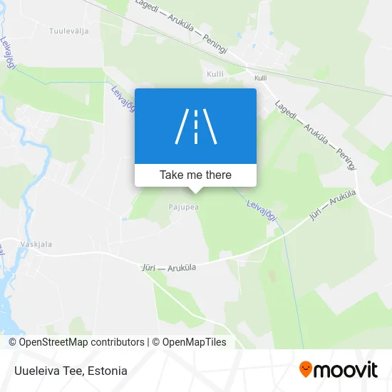 Карта Uueleiva Tee