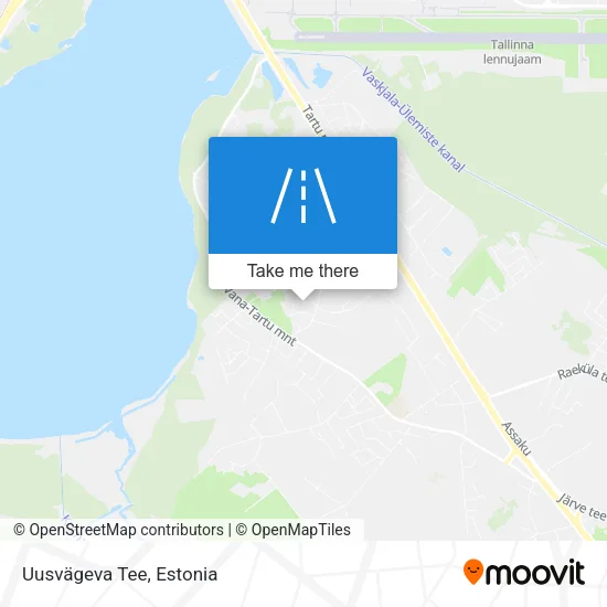 Карта Uusvägeva Tee