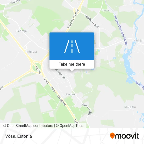 Карта Võsa