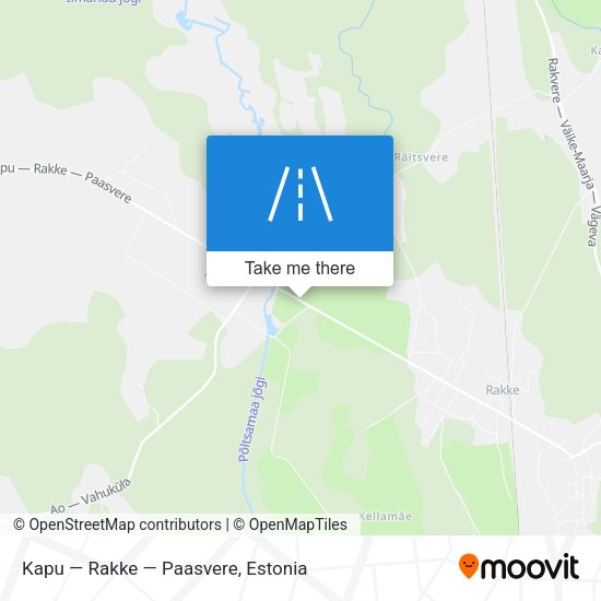 Kapu — Rakke — Paasvere map