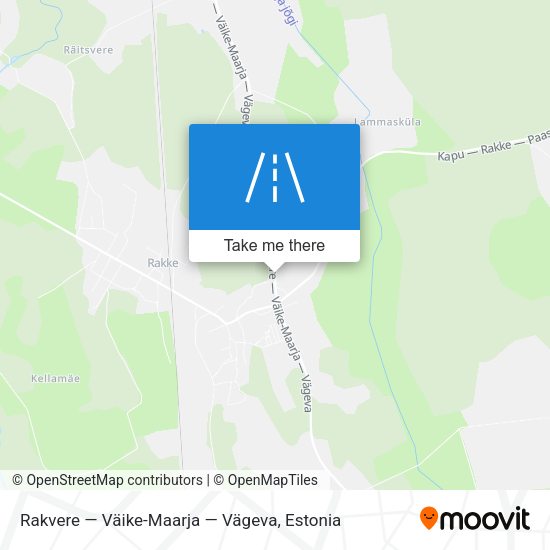 Rakvere — Väike-Maarja — Vägeva map