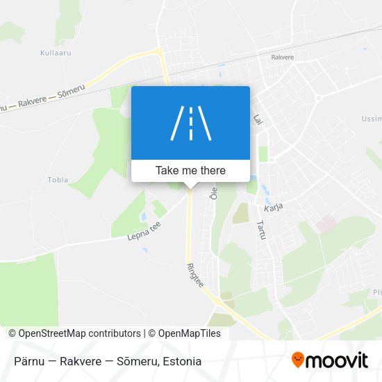 Pärnu — Rakvere — Sõmeru map
