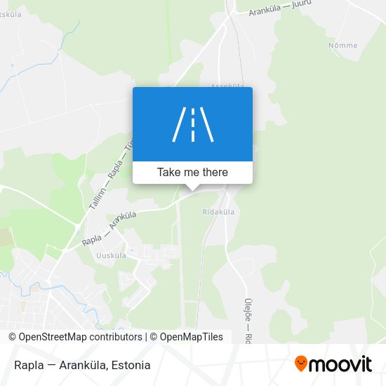 Rapla — Aranküla map