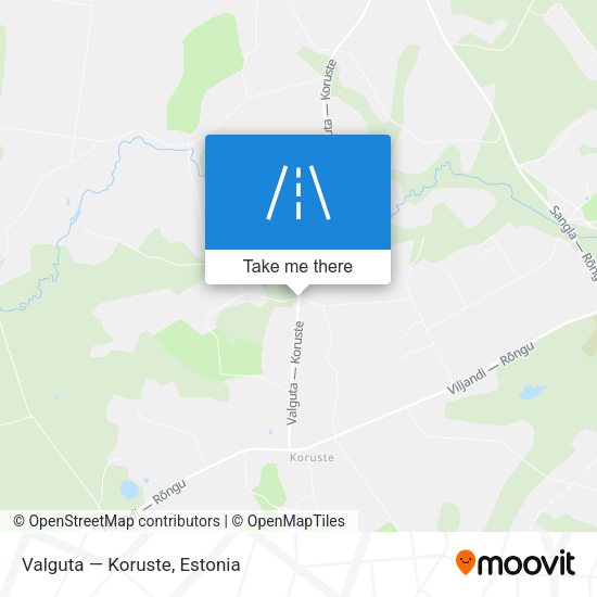 Valguta — Koruste map