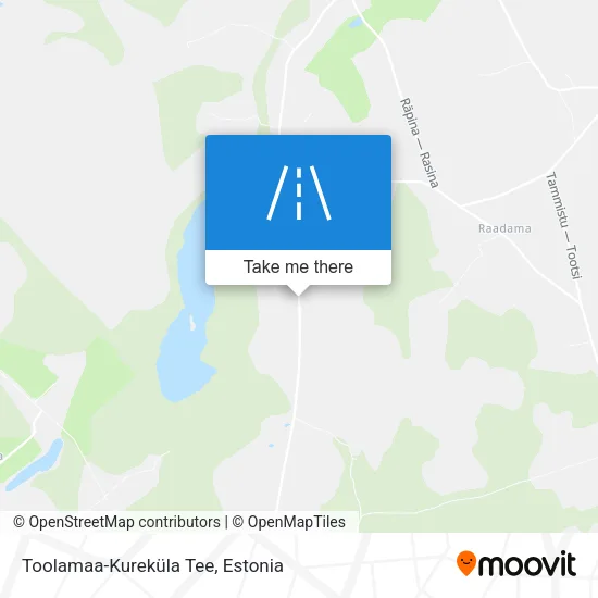 Карта Toolamaa-Kureküla Tee