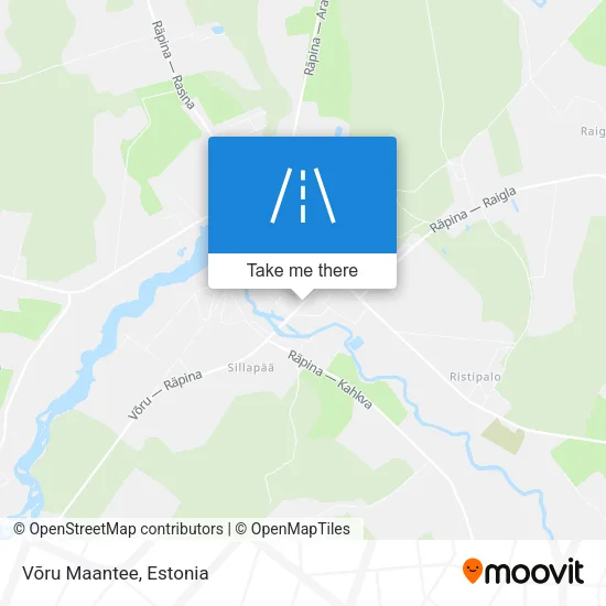 Карта Võru Maantee