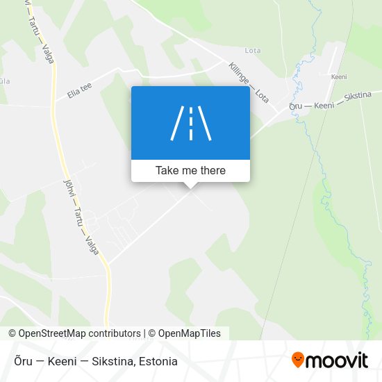 Õru — Keeni — Sikstina map
