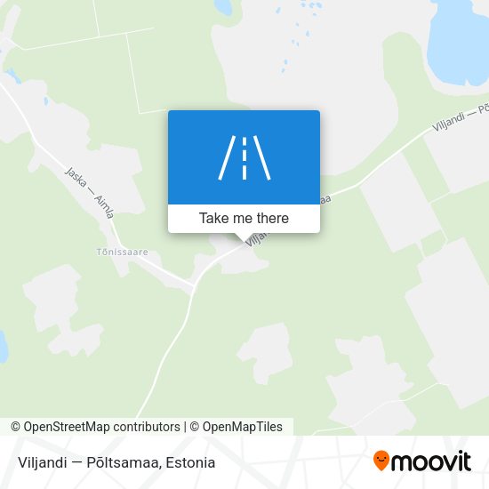 Viljandi — Põltsamaa map