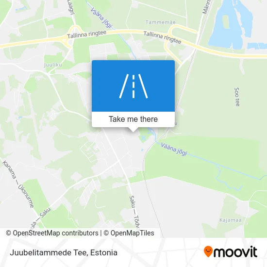 Карта Juubelitammede Tee