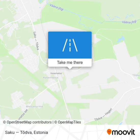 Карта Saku — Tõdva