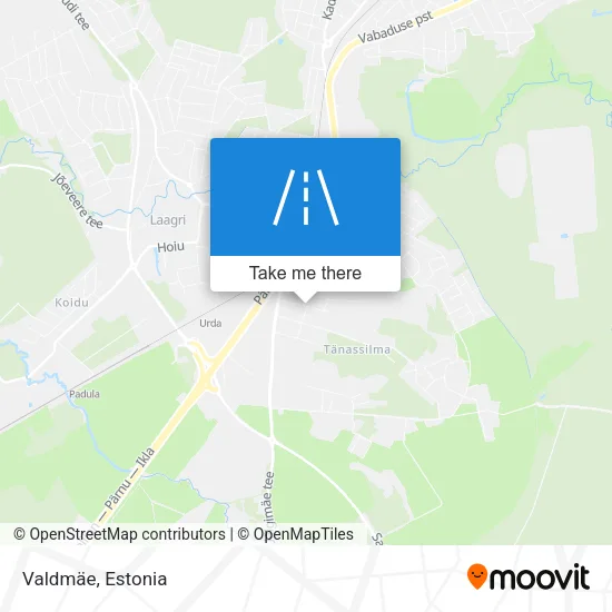 Карта Valdmäe