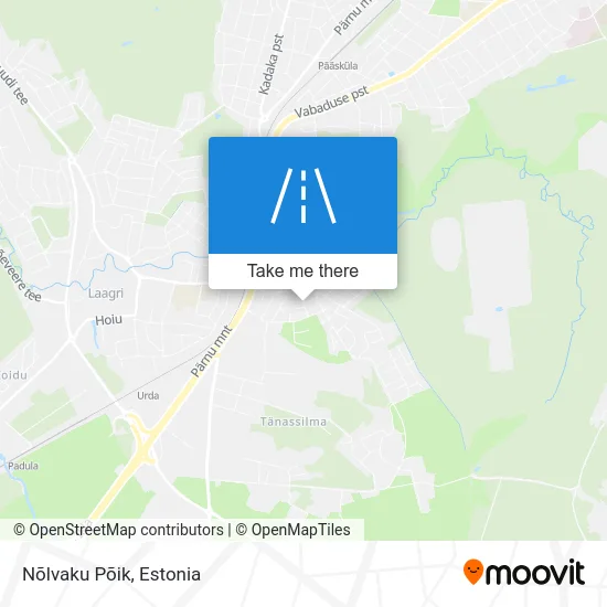 Карта Nõlvaku Põik