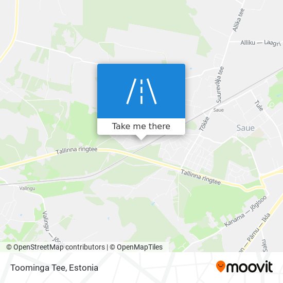 Toominga Tee map