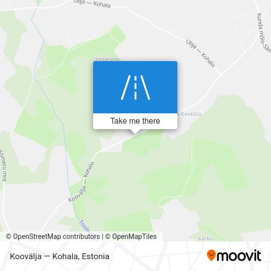 Koovälja — Kohala map