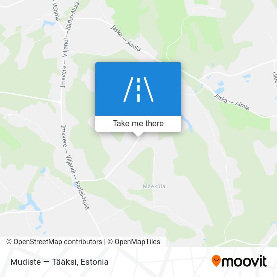 Mudiste — Tääksi map