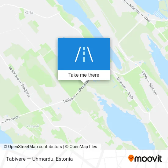 Карта Tabivere — Uhmardu