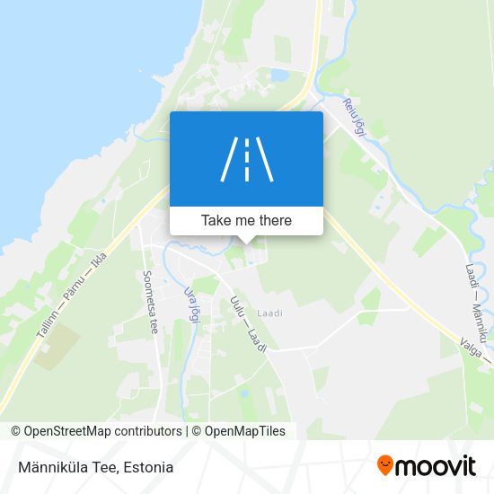 Männiküla Tee map