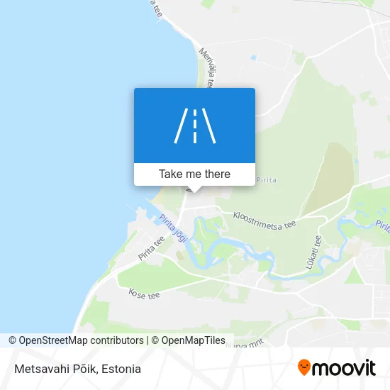 Карта Metsavahi Põik