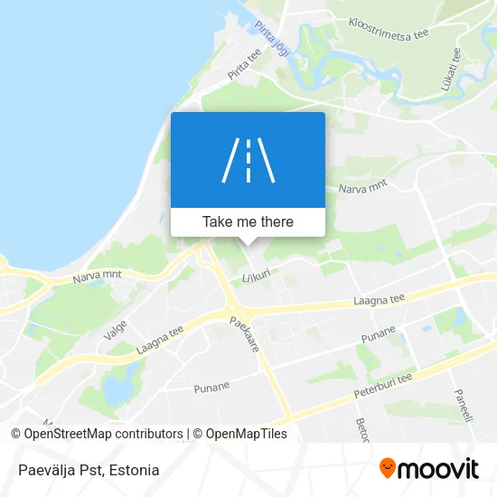 Карта Paevälja Pst